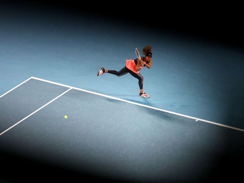 Naomi Osaka on her way to Australian Open victory over Jennifer Brady