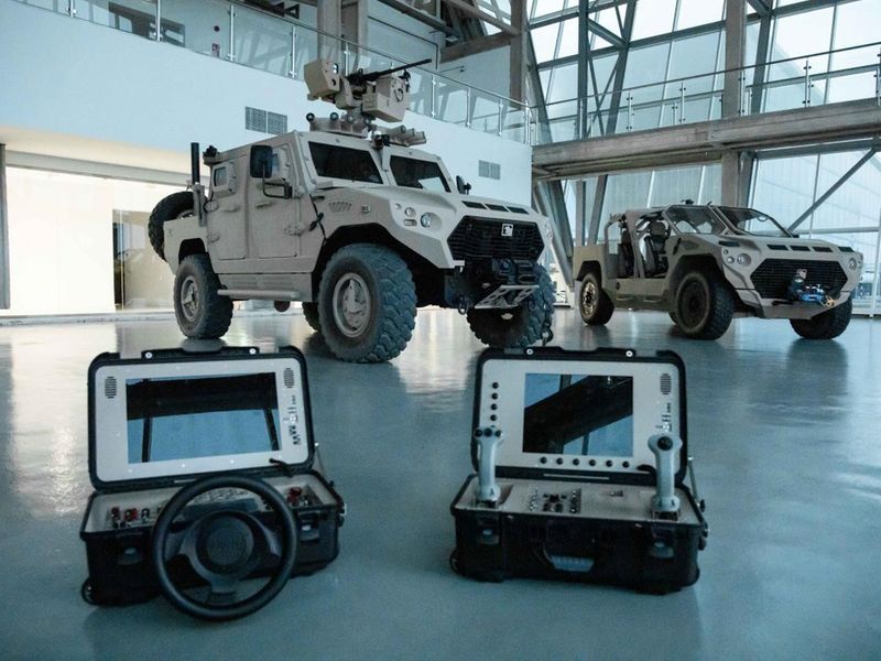 IDEX 2021 EDGE subsidiary unveils armed robotic vehicles, unmanned