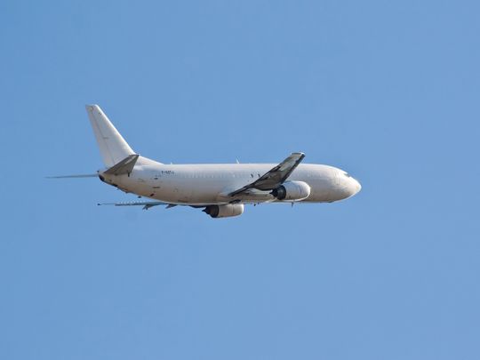 Cargo plane transport flight