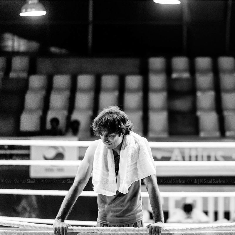 Director Adnan Sarwar in a still from his 2015 boxing movie SHAH-1613993689186