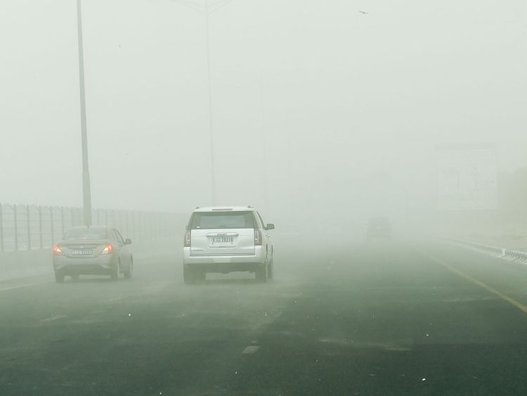 UAE weather: Dust alert in Abu Dhabi, Al Ain, hazy in Dubai, rain in Sharjah, Abu Dhabi | Weather – Gulf News