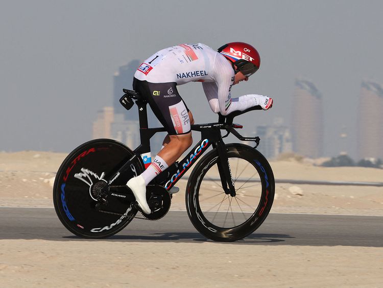 Cycling Ganna Wins Uae Tour Time Trial As Tadej Pogacar Grabs Lead After Stage 2 Uae Sport Gulf News