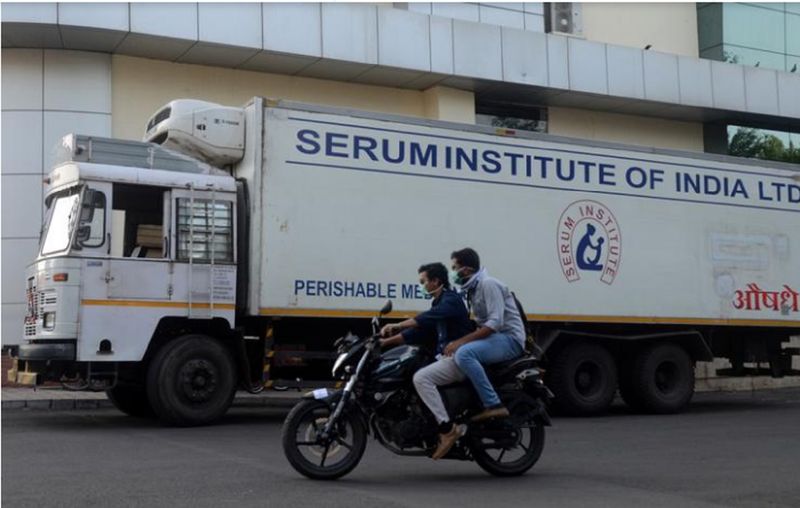  India's Serum Institute truck