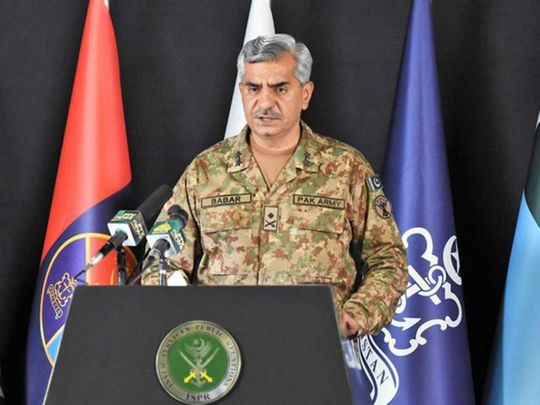 Pakistan’s armed forces spokesperson, Major General Babar Iftikhar