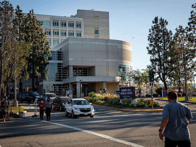 Harbor-UCLA Medical Center in Torrance, California where Tiger Woods underwent surgery on his legs after a car crash