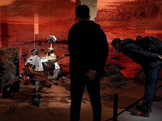 a rover on Mars 