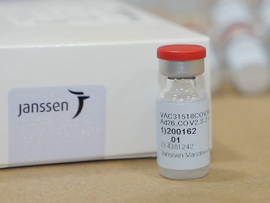 Johnson & Johnson's Janssen COVID-19 vaccine. 