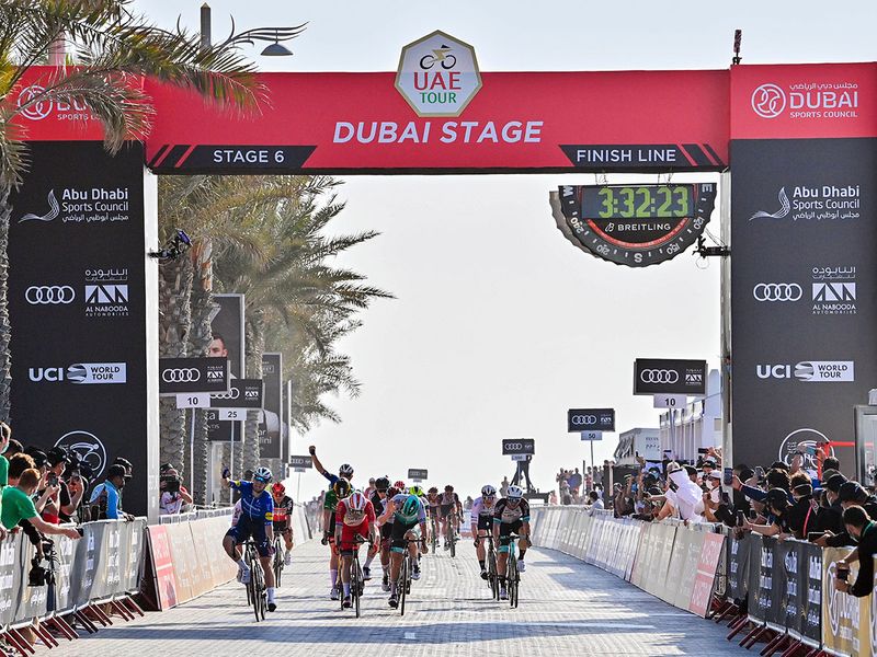 Sam Bennet of Ireland won Stage 6 of the UAE Tour 2021