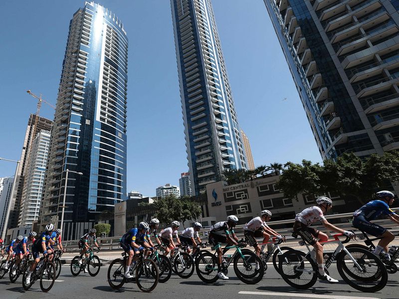 Sam Bennett of Ireland won Stage 6 of the UAE Tour 2021