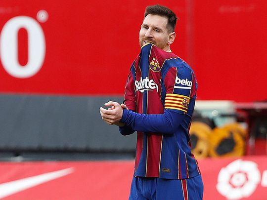 Lionel Messi starred for Barcelona