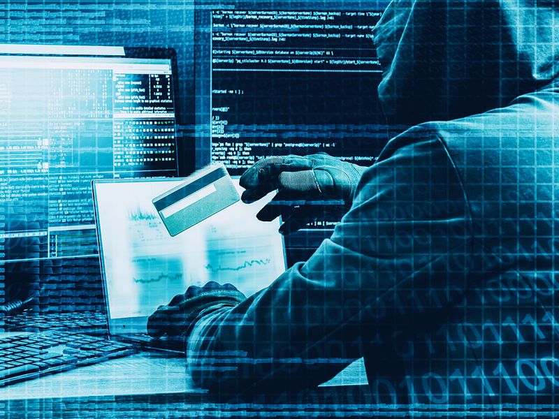 Cybercrime hacking stock