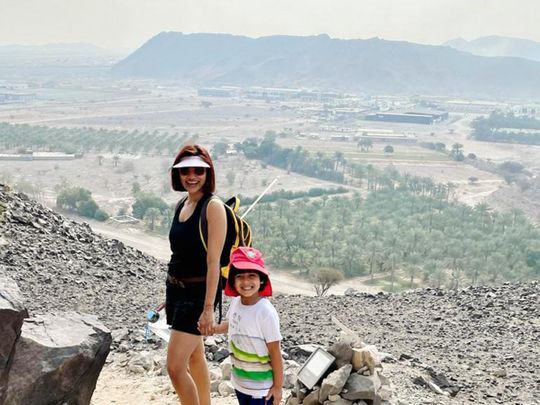 Dubai mum and sustainability activist Natasha Bajaj likes to get her son out into nature as often as possible