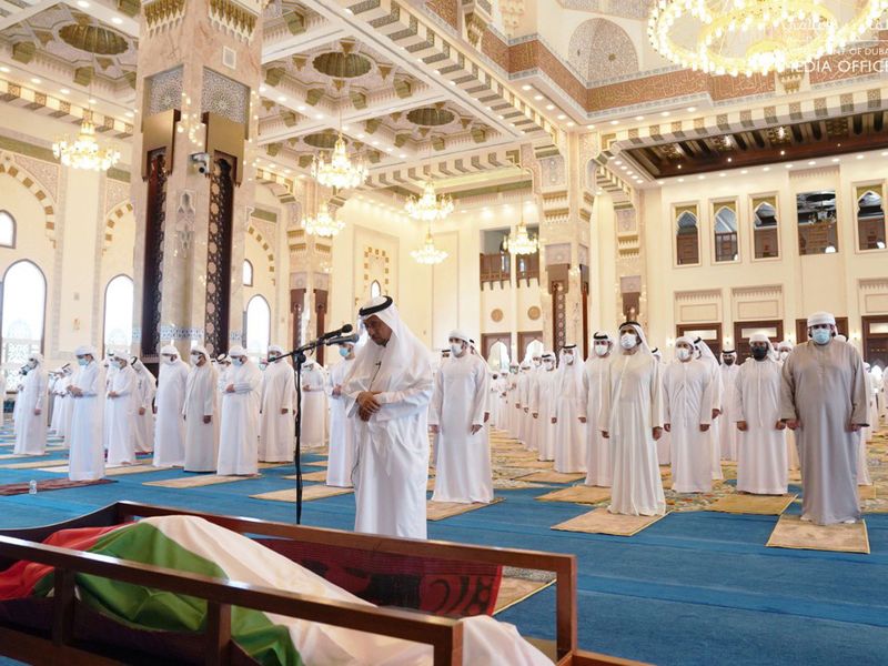 Sheikh Hamdan funeral prayers