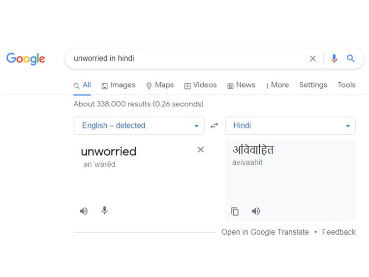 Google Bungles Hindi Translation Of The Word Unworried Sparking Social Media Storm World Gulf News