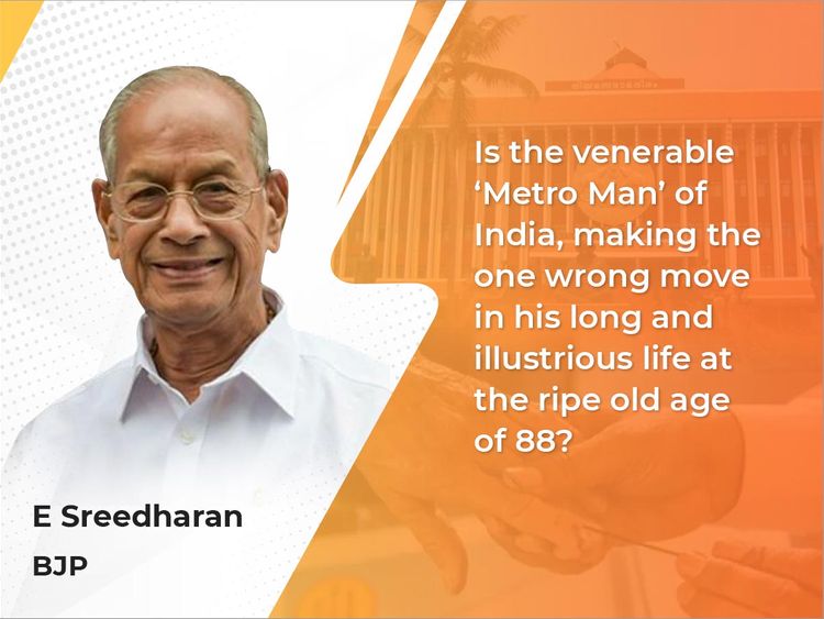 Kerala Elections 2021 Candidate Watch Is E Sreedharan Making The Biggest Mistake Of His Career By Joining Bjp Op Eds Gulf News