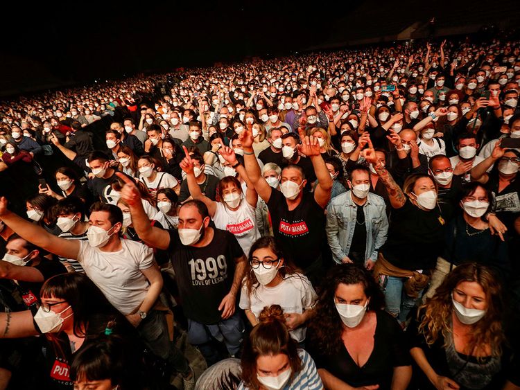 Watch: Barcelona hosts a 5,000 person rock concert by offering same-day  COVID -19 test | Europe – Gulf News