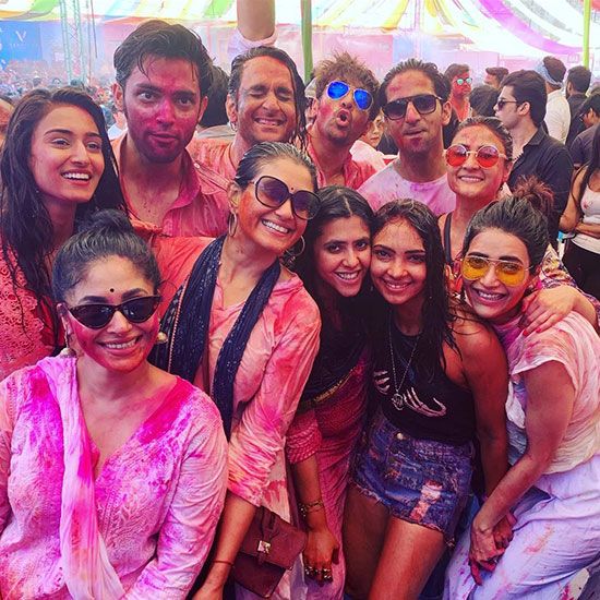 Ekta Kapoor holi party