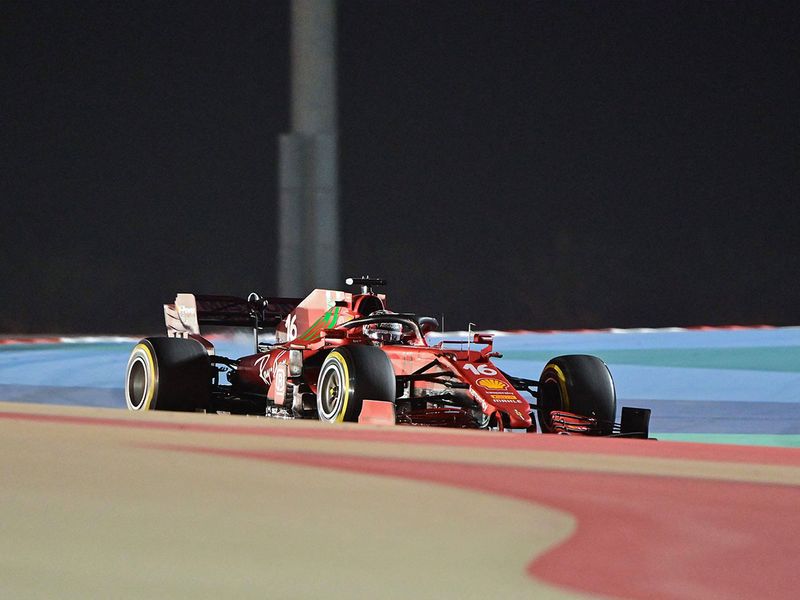 Ferrari's Charles Leclerc at the Bahrain Grand Prix