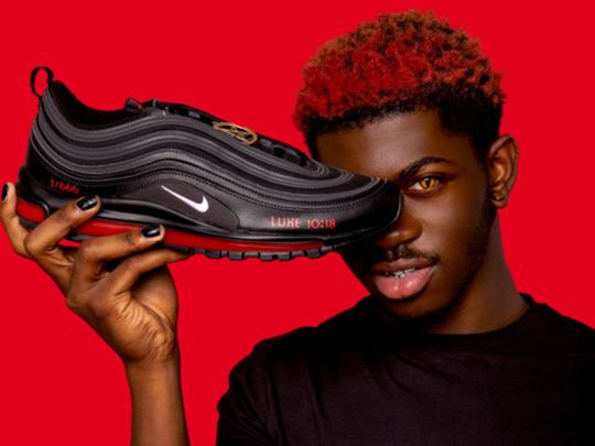 Lil Nas X with 'Satan Shoes'