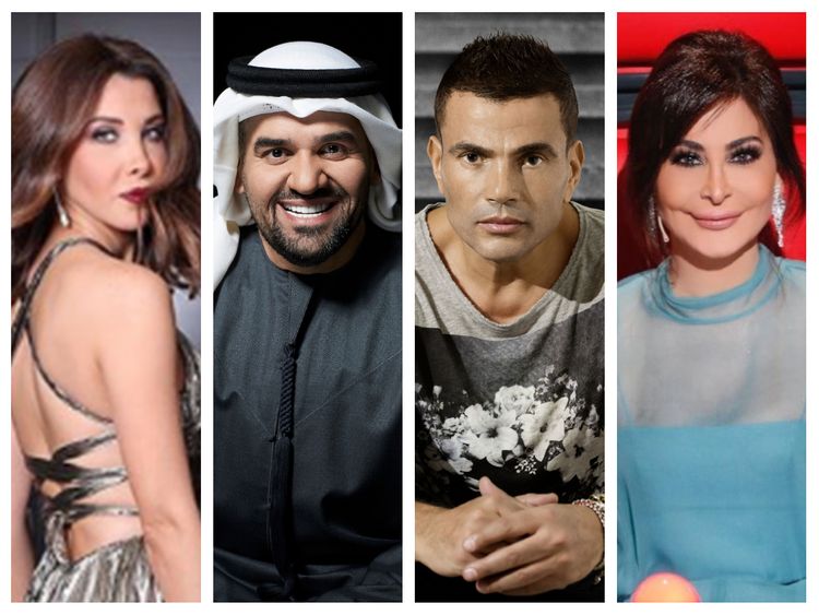 Nancy Ajram, Hussain Al Jassmi, Amr Diab e Elissa