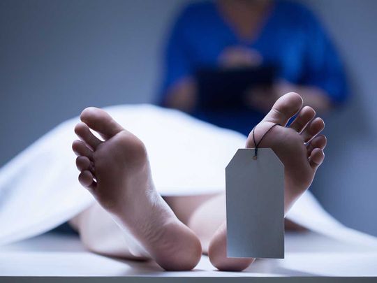 Stock Suicide dead body morgue