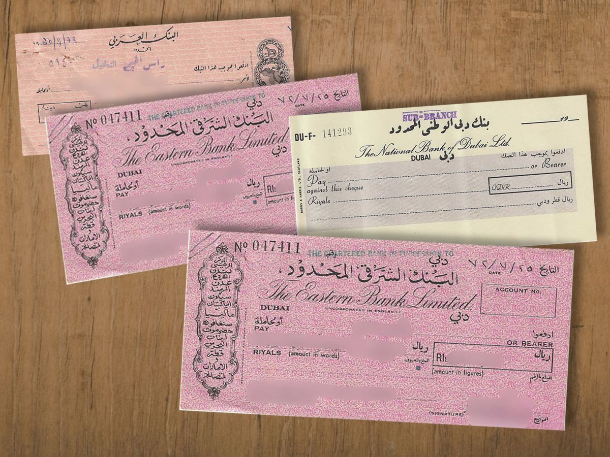 USE ONLY FOR DEEPAK BHATIA STORY_Cheques used in the seventies. 