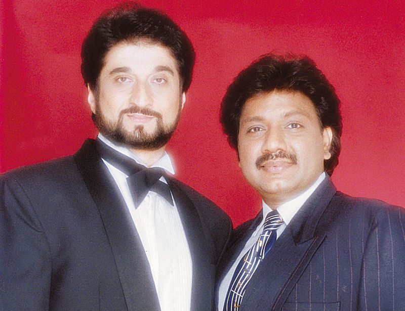 Bollywood music composers Nadeem Saifi and Shravan Rathod
