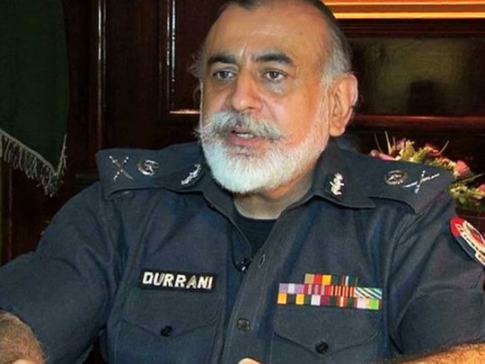 Nasir Khan Durrani, former Inspector General of Police (IGP) Khyber Pakhtunkhwa