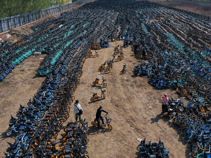 Graveyard of the bikes