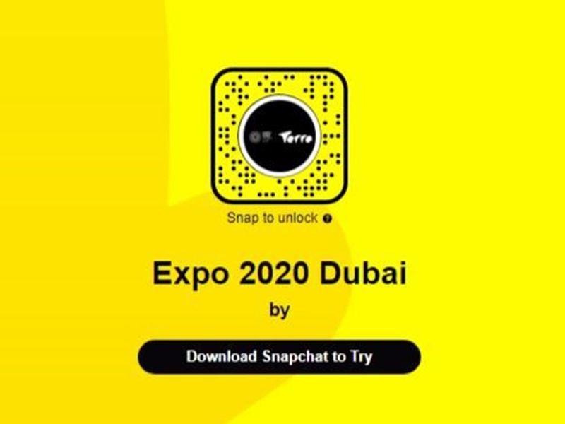Objectif Snapchat de l'Expo 2020 Dubaï