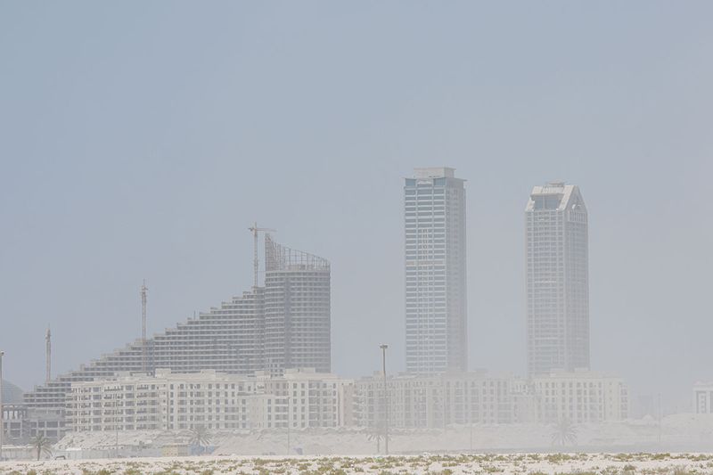 Sand storm in Sharjah 