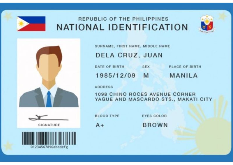 Philippine ID sample