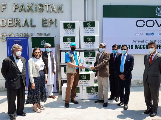 Pakistan has received the first tranche of 1.2m AstraZeneca vaccines under COVAX scheme designed to help poorer nations.