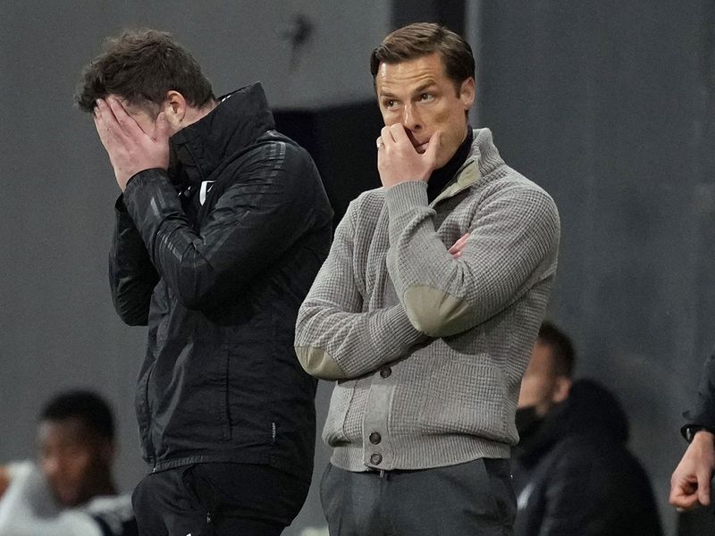 Scott Parker looks dejected as Fulham are relegated