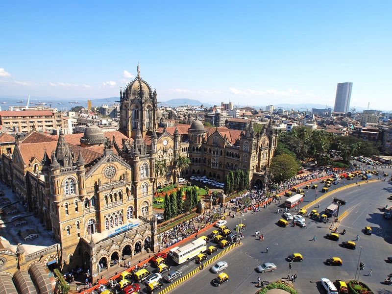 Stock Mumbai skyline