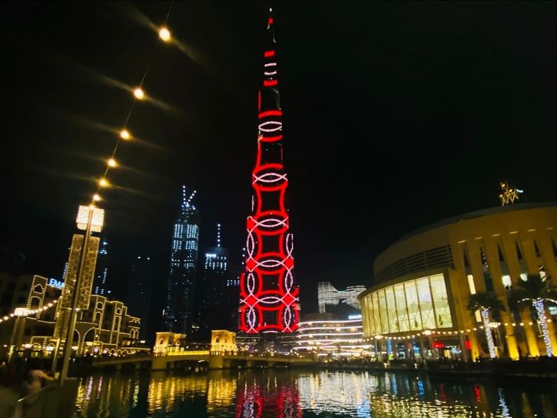 Burj Khalifa show illuminates Dubai this Eid