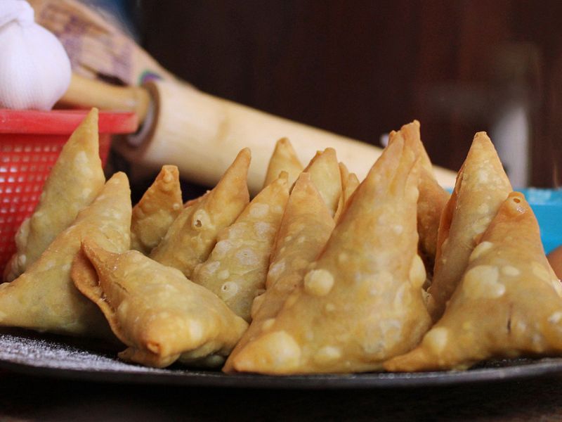 Deep-fried savoury filled with spiced potato
