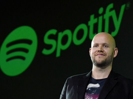 Daniel Ek, CEO of Swedish music streaming service Spotify