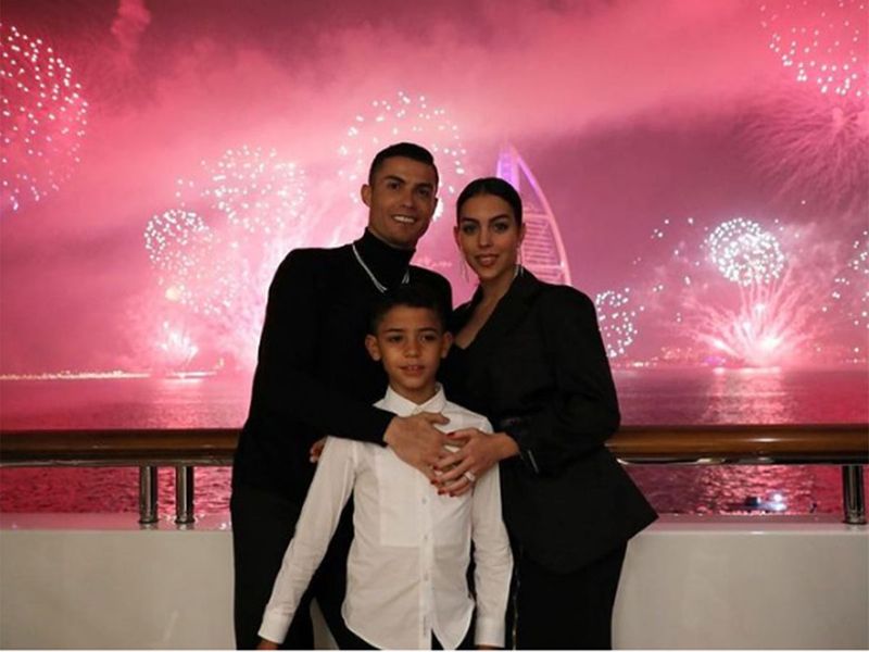 Cristiano Ronaldo and his family in Dubai for New Year