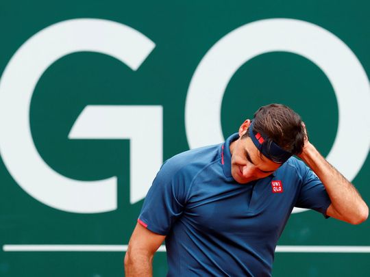 Switzerland's Roger Federer lost to Spain's Pablo Andujar 