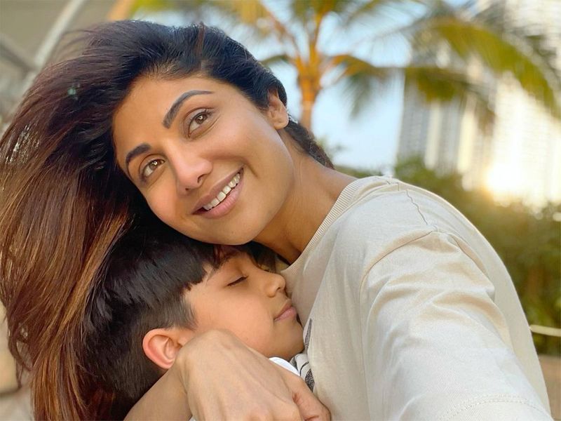 Shilpa Shetty with her son Viaan