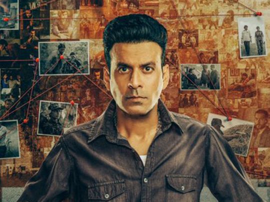 Manoj Bajpayee in the poster for 'The Family Man 2'