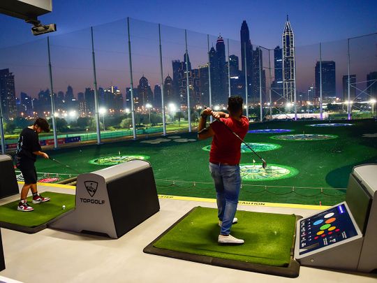 Topgolf at Emirates Golf Club in Dubai