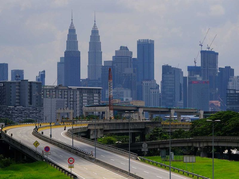 Malaysia covid deserted skyline
