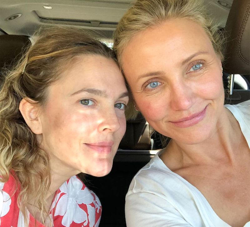 Drew Barrymore and Cameron Diaz 