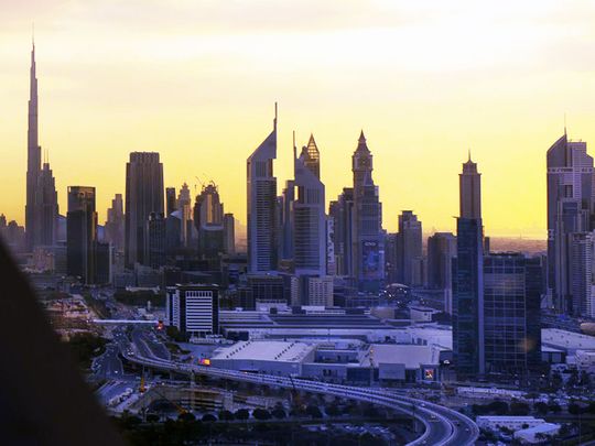 Stock Dubai skyline
