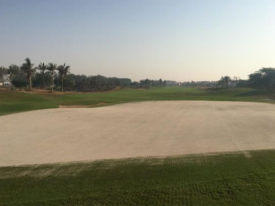 Al Hamra Golf Club is under repair