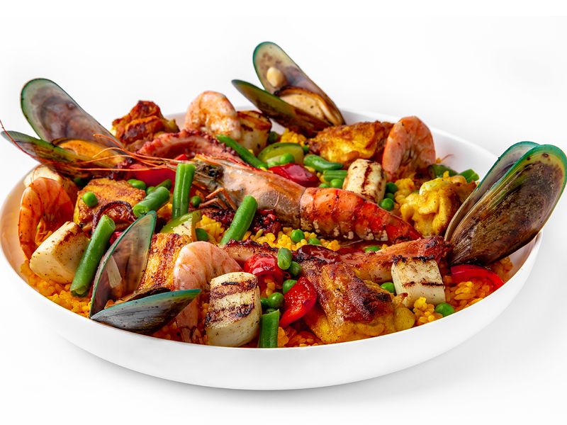 Seafood and Meat Paella 