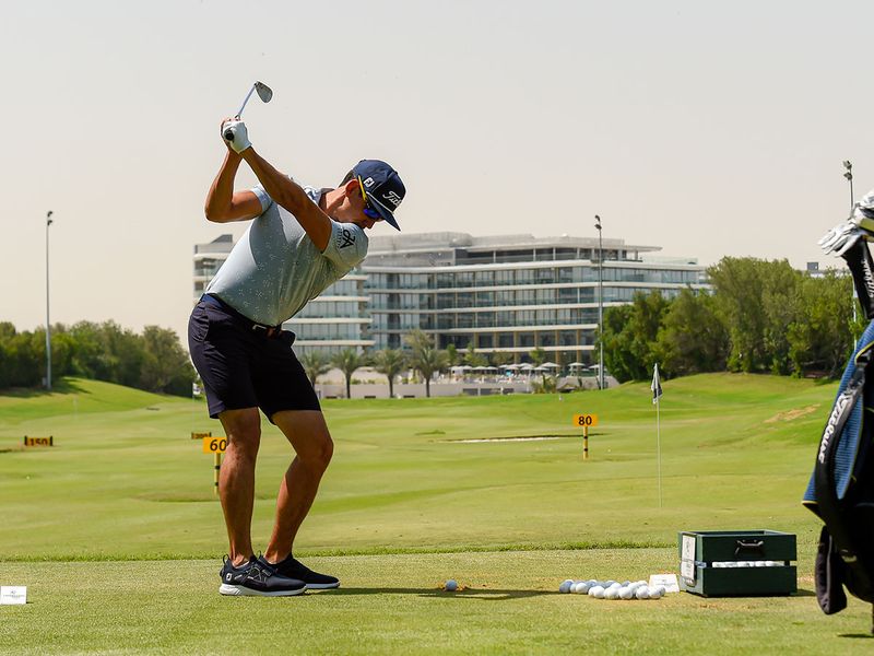 Rafa Cabrera Bello at Jebel Ali Golf Club in Dubai