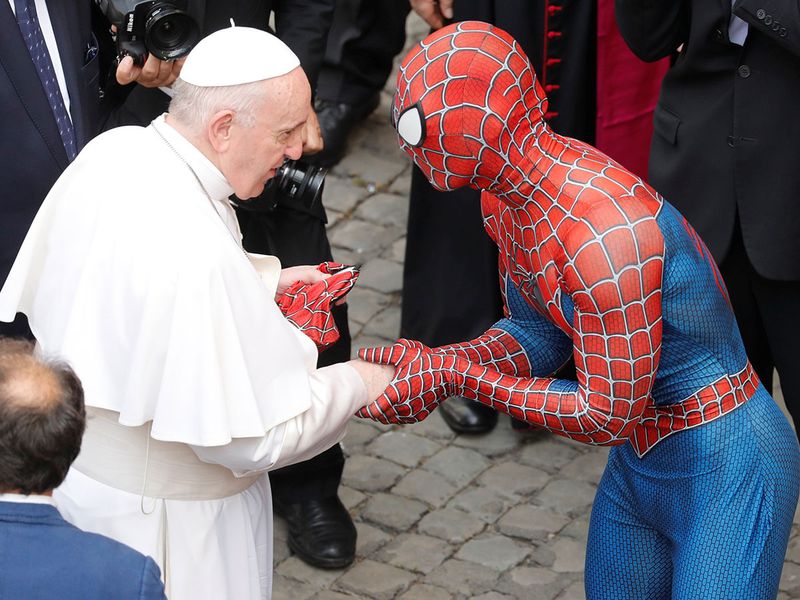 2021-06-23T095030Z_1933213380_RC286O91AED9_RTRMADP_3_POPE-SPIDERMAN